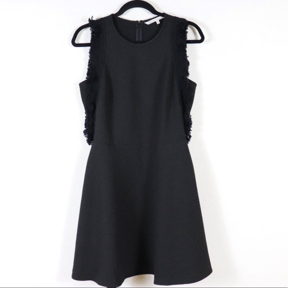 New RACHEL Rachel Roy fringe trim sleeveless dress